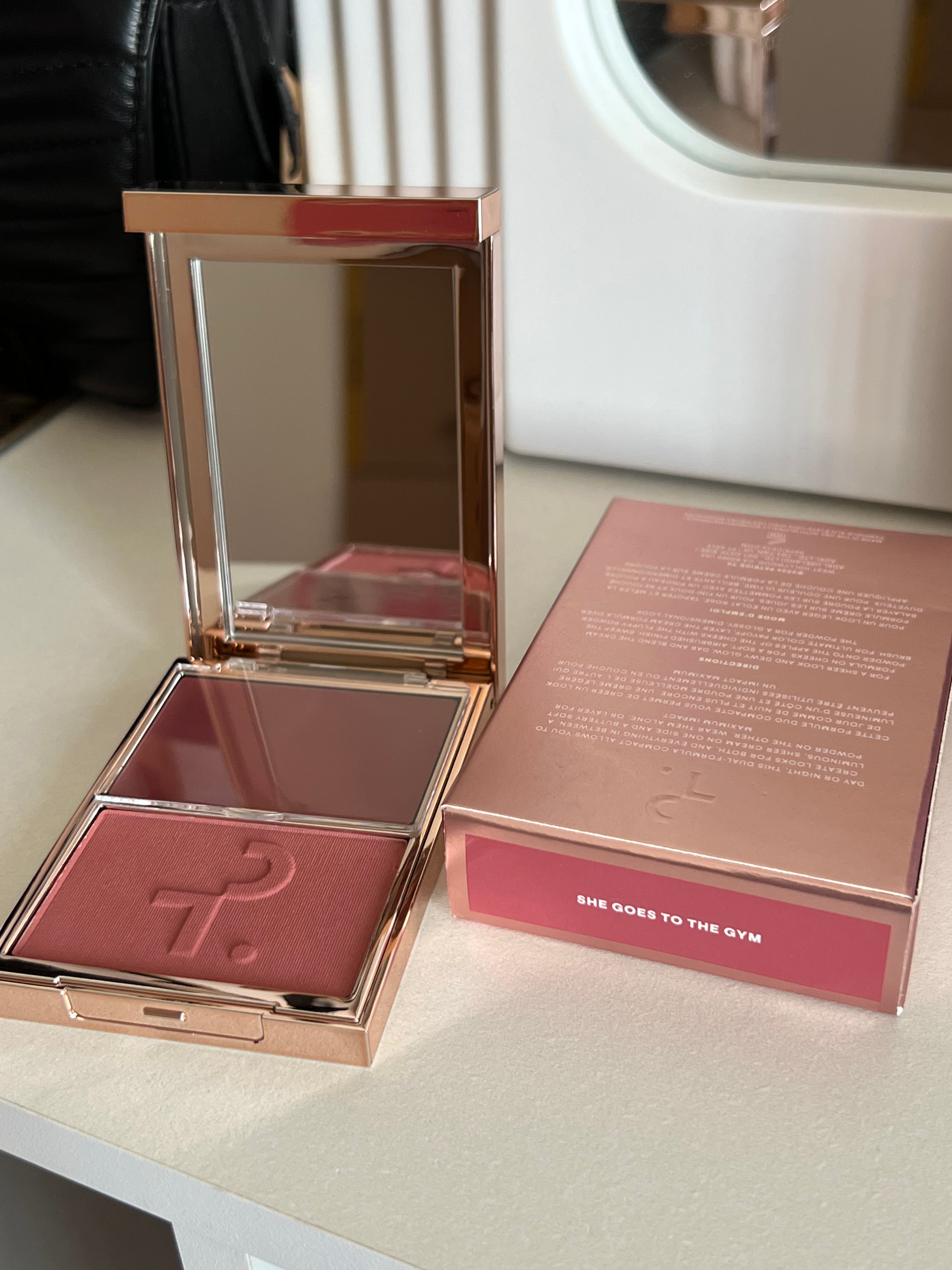 Patrick TA Créme and Powder blush She Goes to the Gym