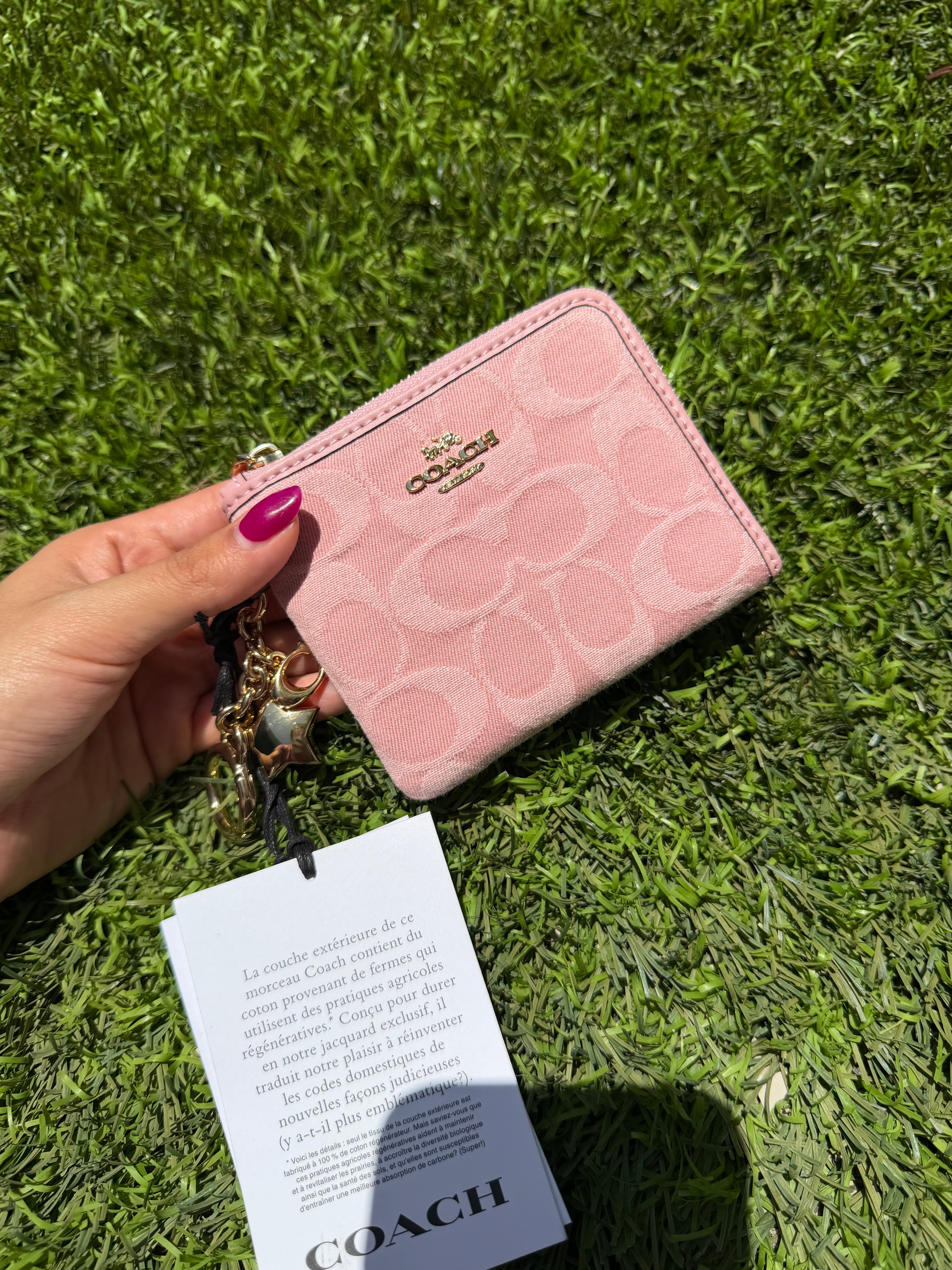 Small Corner Zip Wallet Coach