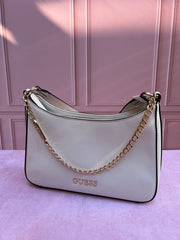 Bolso de hombro Guess tono blanco