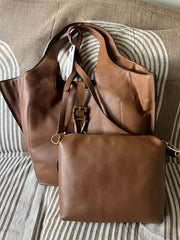 Tote bag Steve Madden + Crossbody bag tono café