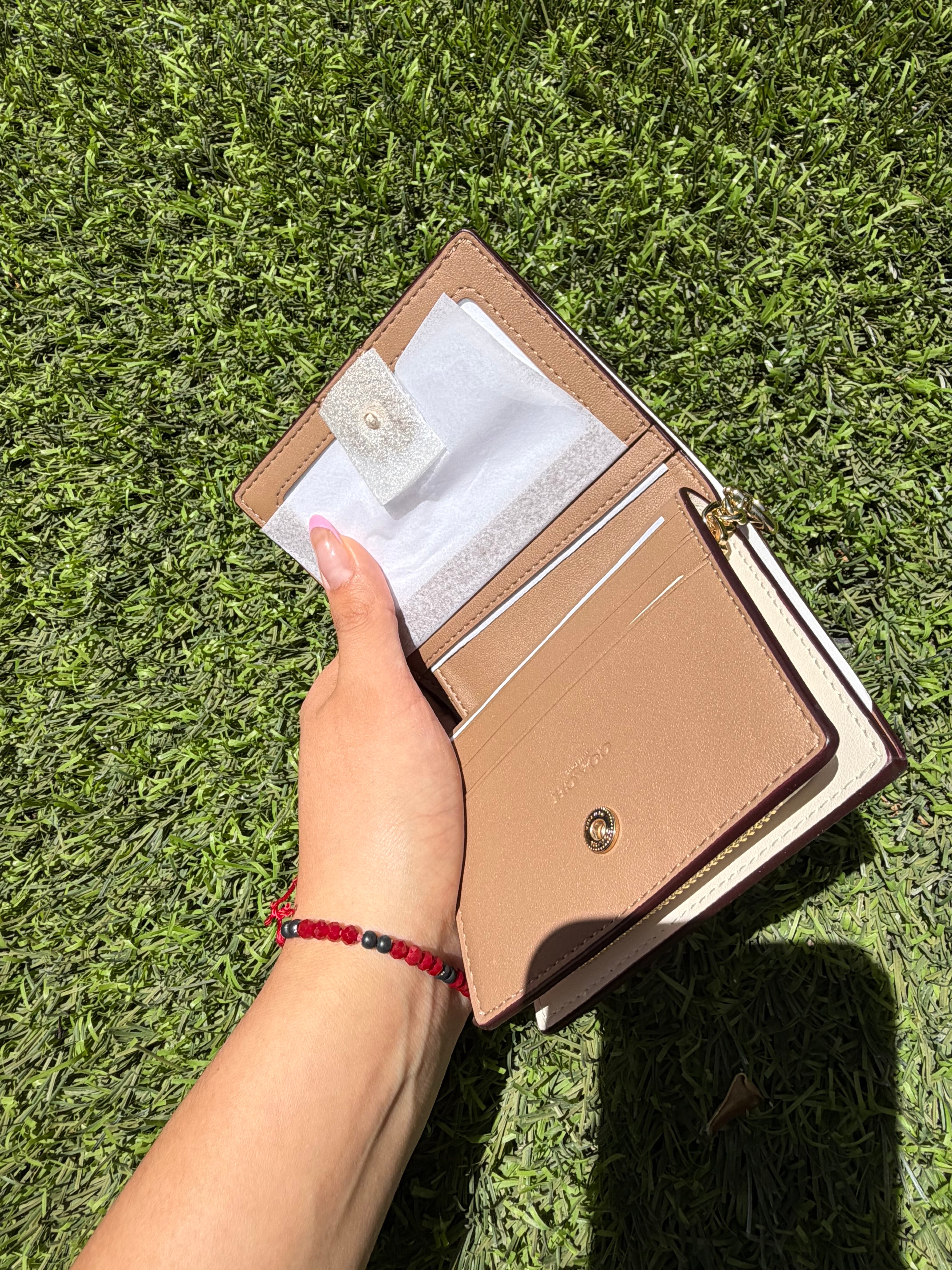 Coach Snap Wallet Beige