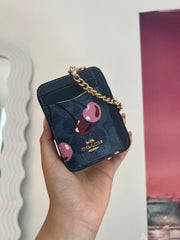 Zip Card Case cerezas